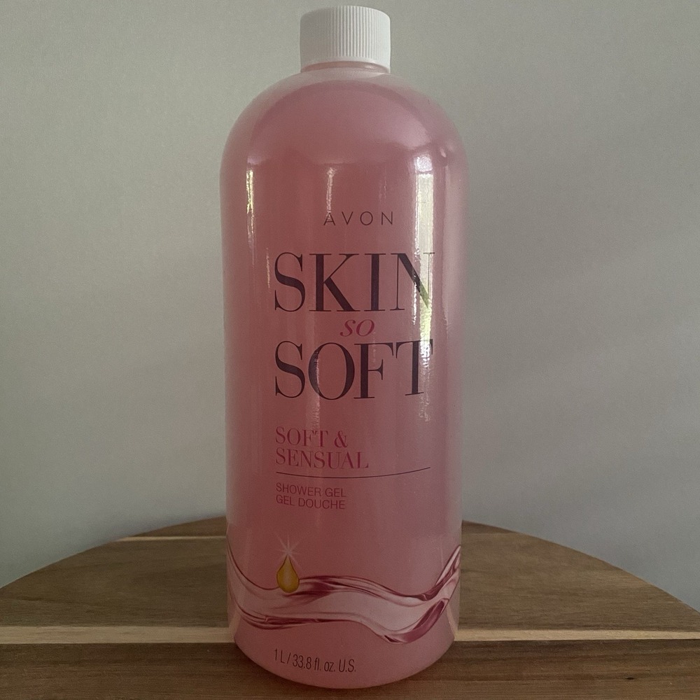 AVON Skin So Soft Soft & Sensual Shower Gel Liter 33.8oz New Sealed
